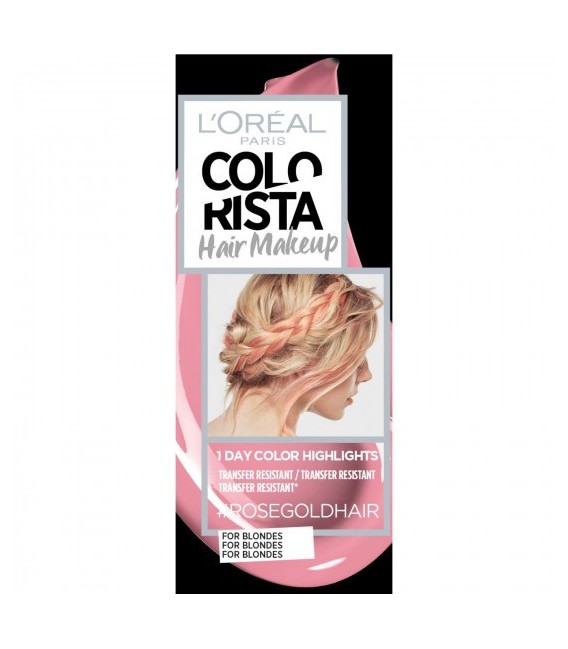 Colorista Coloration éphemere Hair Make Up, teinte Rosegoldhair